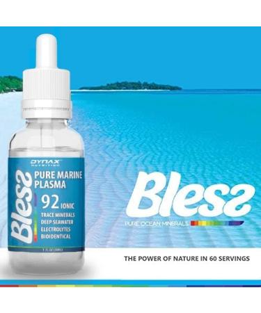Bless Trace Minerals Electrolyte Drops - 92 Pure Ionic Minerals for Hydration & Energy - Supports Gut Health & Immune System - 1 Fl Oz - Buy Online on GoSupps.com