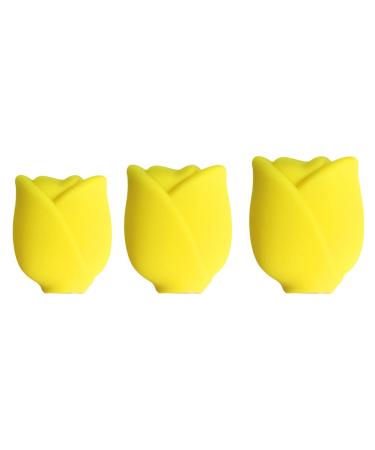Buy Silicone Makeup Brush Covers - Travel-Friendly Dustproof Organizers in Yellow | Reusable & Compatible with Most Brushes - Buy Online on GoSupps.com