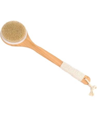 Natural Bristle Bath & Back Brush for Massage Peeling & Circulation - International Shipping - Buy Online on GoSupps.com