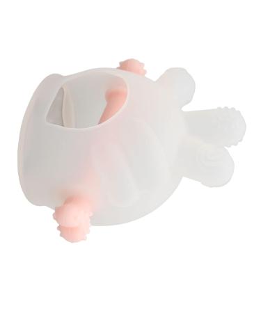 Soothing Silicone Pacifier Toys for Babies | Comfortable Chewable & Washable Teething Relief - Transparent Pink - Buy Online on GoSupps.com