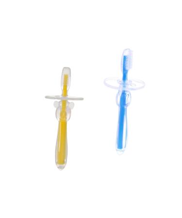 Minkissy 2st bristle toothbrush toys for newborn mouth cleaner for children toothbrushes toothbrush children's toys toys training toothbrush toddler