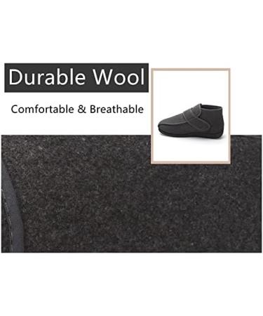Women's Diabetic Slippers | Comfortable Furry Home Shoes for Arthritis & Edema | Memory Foam | Black 10 Wide - Buy Online on GoSupps.com