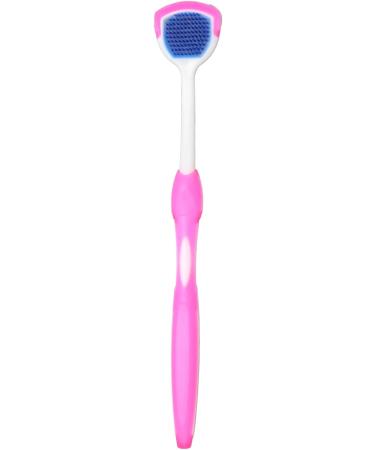 Silicone Tongue Brush 10 Pack - Ergonomic Tongue Scraper for Adults - Pink - Improve Oral Hygiene - Buy Online on GoSupps.com