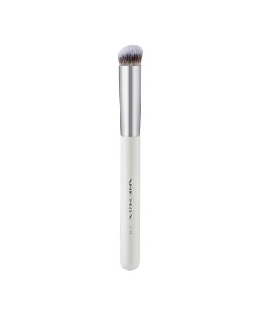 SHE HAS Concealer Brush Under Eye Angled Flat Top Kabuki Brush for Concealing Makeup brush Concealer for Dark Circles Buffing Make Up Brush for Blending Liquid Cream Full Coverage 270 White