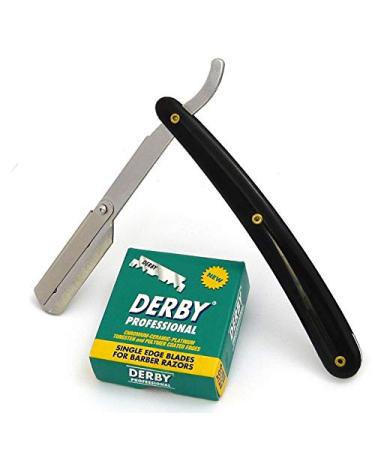 Shaving set interchangeable blade knife insert razor with 100 razor blades