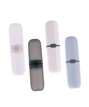 Beavorty 4 pieces travel toothbrush case and toothpaste travel case toothpaste external holder toothbrushes and toothpaste holder toothbrush holder toothbrushes outdoor holders