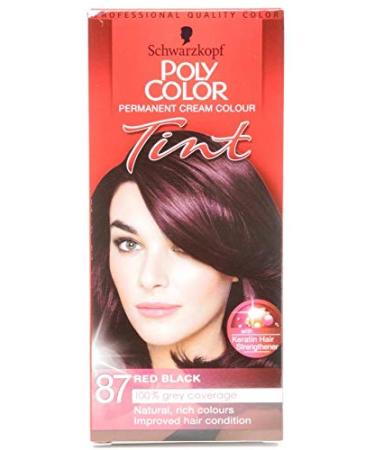 Schwarzkopf Poly Color Tint (87 Red Black 2 x 1pk) Red Black 8 2 x 1pk 50 Milliliters