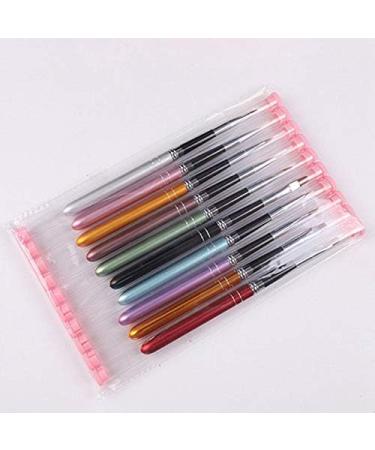 RIYAN Nail Art Brushes Point Painting Pen Set Nail Art Tips Suitable for Home and Salon Use Tools 10 Pieces - Buy Online on GoSupps.com