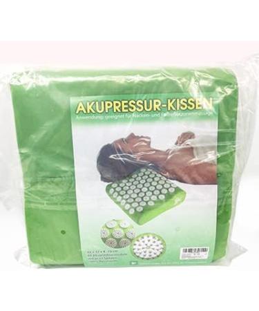 Acupressure Pillow - Shanti Neck & Nail Pillow 32x32x10 cm Green | Relaxation & Pain Relief - Shop Now! - Buy Online on GoSupps.com