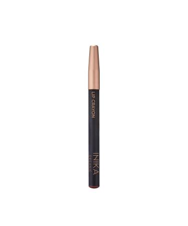 INIKA Organic Long Lasting Lipstick Crayon - Vegan Hypoallergenic Cruelty-Free Matte Lipstick & Liner Tan Nude Enriched with Vitamin E & Coconut Oil - 3g - Buy Online on GoSupps.com