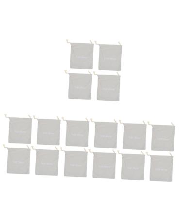 Baluue 16 Pcs Hair Dryer Storage Bag Storage Bags Hotel Drawstring Bag Portable Wash Bag Fabric Light Grey