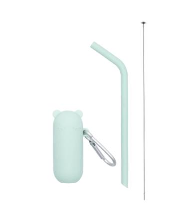 WeMightBeTiny - Keepies drinking straw & silicone cover - "Minty Green"
