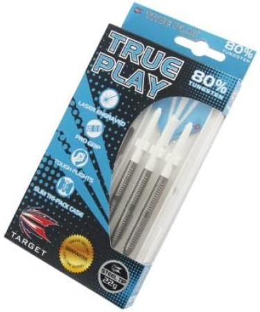 Target Darts True Play 22g Natural Tungsten Steel Tip Darts - Style 04 - Buy Online on GoSupps.com
