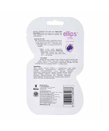 Ellips Hair Mask Nutri Color 20g - Pack of 10 - Intensive Hair Treatment - Buy Online on GoSupps.com