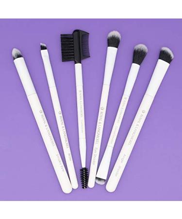 MODA Beautiful Eyes 7 pc Makeup Brush Flip Kit - White | International Shipping Available - Buy Online on GoSupps.com