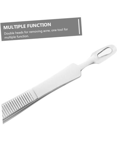VINTORKY 3pcs Clip Blackhead Comedone Mole Removal Scissor Removal Tweezers Kit Stainless Steel Silver - Buy Online on GoSupps.com