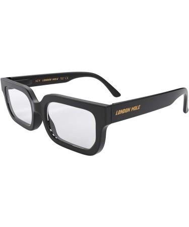 London Mole Glasses | Icy Rectangular Reading Glasses for Men & Women | Stylish Unisex Cool Readers with Spring Hinges - 1.0x Magnification - Buy Online on GoSupps.com