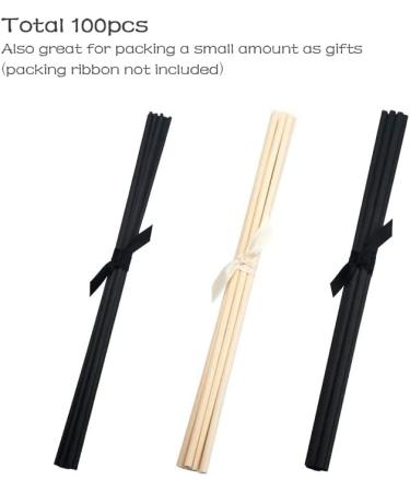 100 Natural Rattan Reed Diffuser Sticks - 7 Inch Wooden Fragrance Sticks for Home & Space - Black & Natural Colors - Buy Online on GoSupps.com