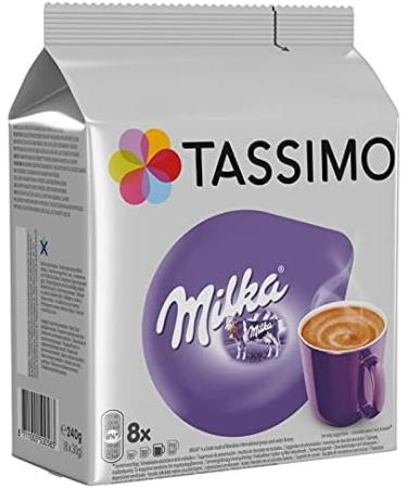  G n rique TASSIMO Milka - Chocolate Latte Coffee Capsules - 240g for a delicious treat in every cup. - Pack of 3 - Buy Online on GoSupps.com