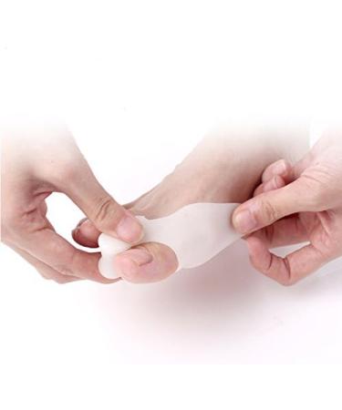 Tarusky SiliconeGel Big Toe Protector (2 Pair) - Bunion Relief Toe Separator & Straightener - Medium White - Buy Online on GoSupps.com