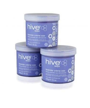 Bee basket 3PCs depilatory lavender shimmer cream wax for face body leg bikini wax hair removal 425g every special off Pack code: opt5732