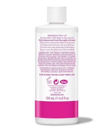 Bliss Pro AHA BHA PHA Liquid Exfoliant 4 fl oz - Fragrance-Free Moisturizing Anti-Aging Firming - International Shipping Available - Buy Online on GoSupps.com