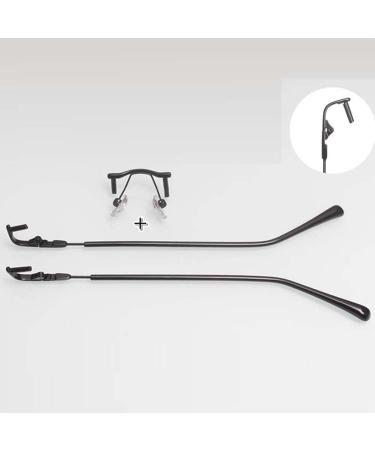 BEGISA Eyeglass Nose Pads & Metal Temples Replacement Kit | Rimless Repair Parts for Eyeglasses | Durable Black Accessories - Buy Online on GoSupps.com