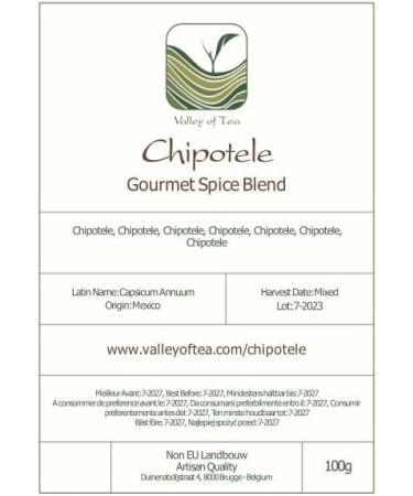 Chipotle Powder Gourmet Smoked Jalapeno - Capsicum annuum L - Buy Online on GoSupps.com