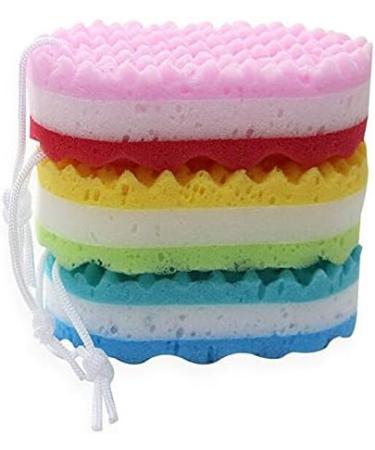 Pack of 3 Exfoliating Foam Sea Sponges - Extra Large Size - Natural Feel Soft Bath Shower Sponge for Women Men - Buy Online on GoSupps.com