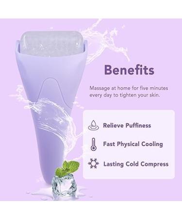 Facial Massage Roller with Extra Steel Head - Ice Roller for Face & Eyes Gua Sha Tool for Puffiness Relief & Wrinkle Reduction | Buy Online - Buy Online on GoSupps.com