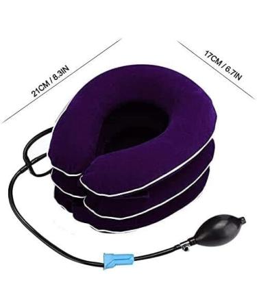 Nakeheah Inflatable Neck Tension Device - Adjustable Cervical Massage for Pain Relief | Foldable & Portable - Ideal for Neck Shoulder & Back Relief - Buy Online on GoSupps.com