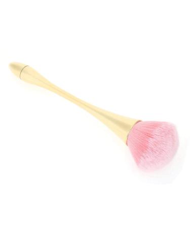 Nail Art Staubbrush - Manicure Tool for DIY Nail Cleaning | Fashion Gel Accessories - Pink Head & Gold Brush - Buy Online on GoSupps.com