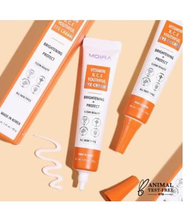 Vitamin B C & E Youthful Eye Cream - 1.41 oz for Dark Circles & Fine Lines - Shop Internationally - Buy Online on GoSupps.com