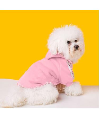 Ducomi Dog Sweater with Hood - Warm & Soft Single-Colored Pet Clothing for All Sizes (Pink L) - Ideal for Dogs & Puppies - Buy Online on GoSupps.com