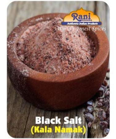 Rani Black Salt Powder (Kala Namak) 16oz - Unrefined & Natural | Vegan | NON-GMO - Indian Origin | Perfect for Tofu Scramble | 1lb (454g) Pack - Buy Online on GoSupps.com
