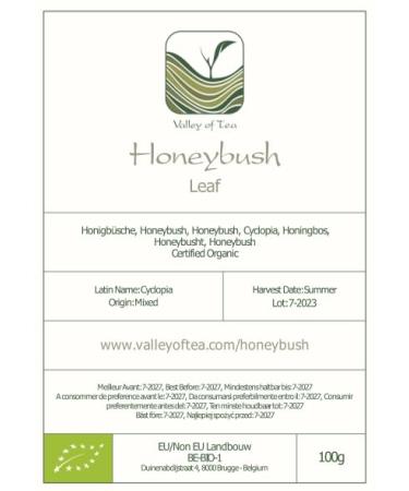 Organic Honeybush Leaf Tea 100g | Heuningbos Cyclopia from South Africa - Buy Honeybush Online - Buy Online on GoSupps.com