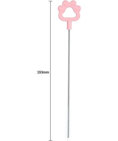 Erhigher Plastic Straw Brush for Cleaning 10 Pcs Nylon Brushes Effective Soft Bristle Stainless Steel Reusable Residue-Free Pink - Buy Online on GoSupps.com