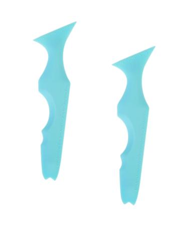 Balacoo Lipstick 2pcs Silicone Beauty Ruler Silicone Eyeliner Lash Tool Silicone Mascara Applicator Guides The Face Eyeshadow