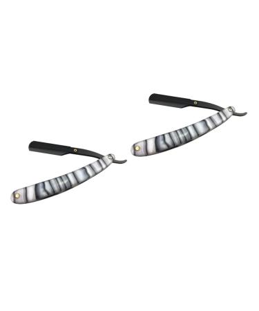 Fomiyes 4 pieces men shaver portable razor razor men shaver razor measurement measuring safe razor razor for men hand razor razor made of metal manual hair clip man