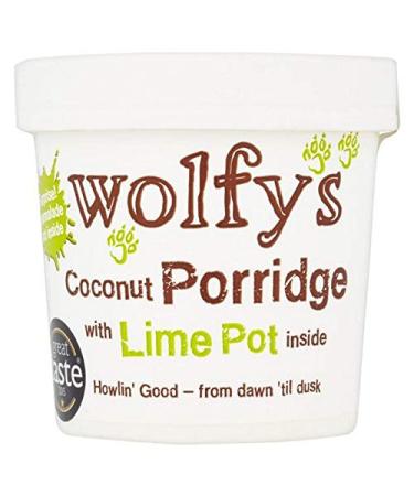 4X Wolfy's Coconut & Lime Porridge Pot 110g