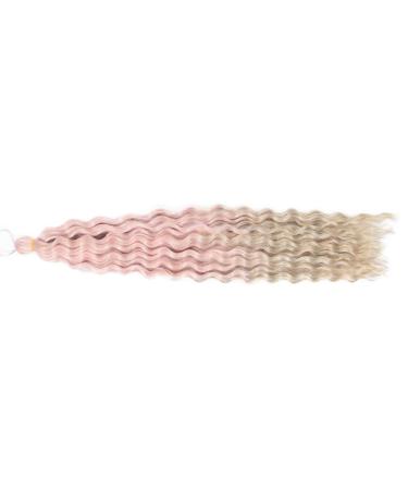 22 Inch Deep Twist Crochet Hair - 3 Packs Ocean Wave Curly Bohemian Braids Synthetic Hair Extensions for Women & Girls - Pink/18 - Buy Online on GoSupps.com