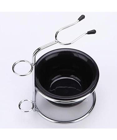 Buy HRTC Men's Rasi Steel Shaving Stand & Brush Holder | Stylish Beard Care Kit - 8.8x12.5cm Black - Buy Online on GoSupps.com