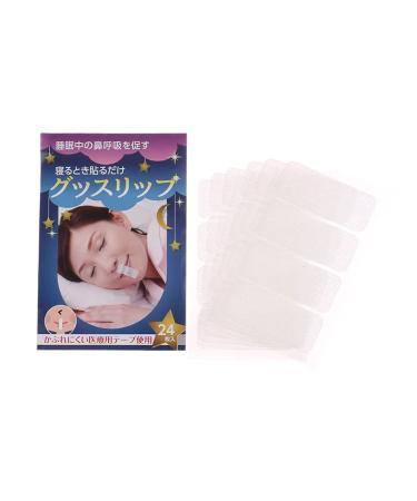 24pcs Mouth Tape for Sleeping Anti Snoring Sleep Strips Helping Snore Sticker to Relieve Mouth Breathing and Sleep Talking