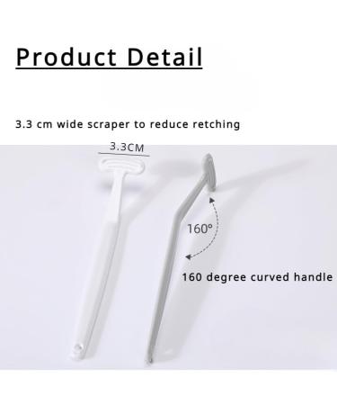 Buy Tongue Scraper - Effective Bad Breath Fighter & Easy-to-Use Mouth Cleaner | Travel Essentials for Fresh Breath - Grey - Buy Online on GoSupps.com