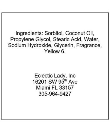 Satsuma Glycerin Soap - Eclectic Lady 4 oz Bar | Natural & Moisturizing Soap for All Skin Types - International Shipping Available - Buy Online on GoSupps.com
