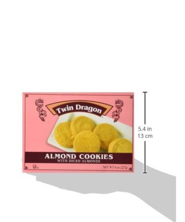 Twin Dragon Almond Cookies 8 Oz - Pack of 2 | Delicious Almond Flavored Treats - Buy Online on GoSupps.com