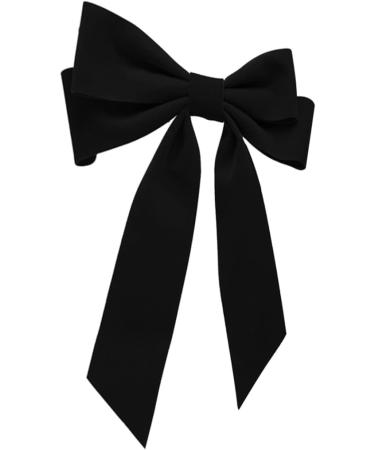 Bow Hair Clip Black Velvet Hair Bow Clips Vintage Hair Clip with Long Ribbon French Hair Clips Bowknot Hairpin Satin Bow Hair Barrettes Silk Hair Clip Bowknot Hair Accessory - Buy Online on GoSupps.com