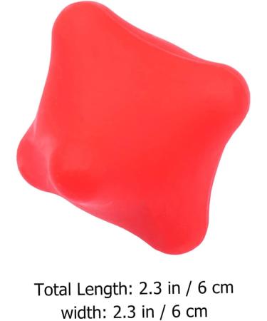 Ultechnovo 2-Pack Silicone Hand Exercise Power Balls for Rehabilitation - Decompression & Massage Toy - 6x6cm Red - Buy Online on GoSupps.com