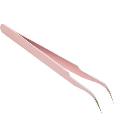 6-Piece Precision Tweezer Set for Eyelash Extensions - Light Pink with Storage Case - Buy Online on GoSupps.com