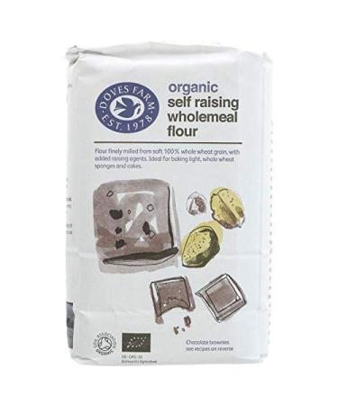 Doves Farm Organic Self Raising Wholemeal Flour 1Kg 1 kg (Pack of 1)